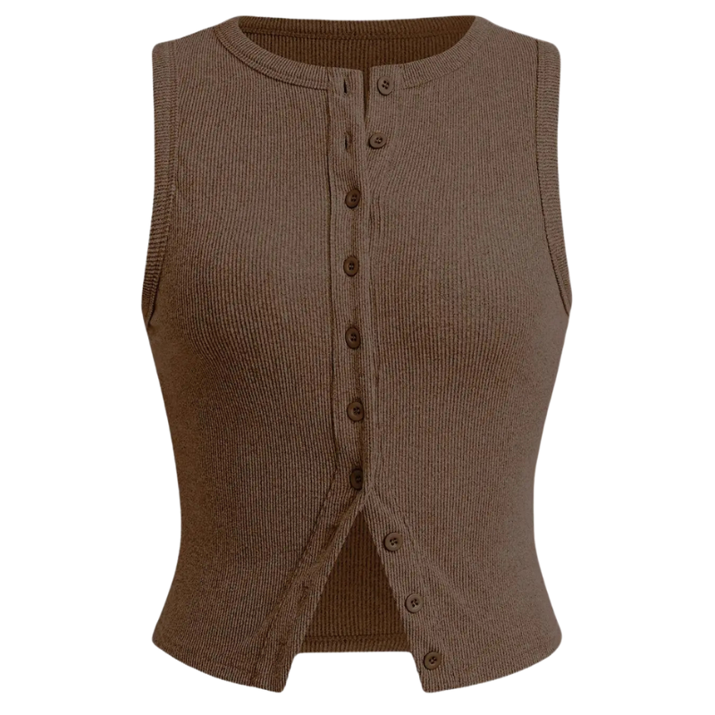 KYLIE – Classic Ribbed Casual Crop Top