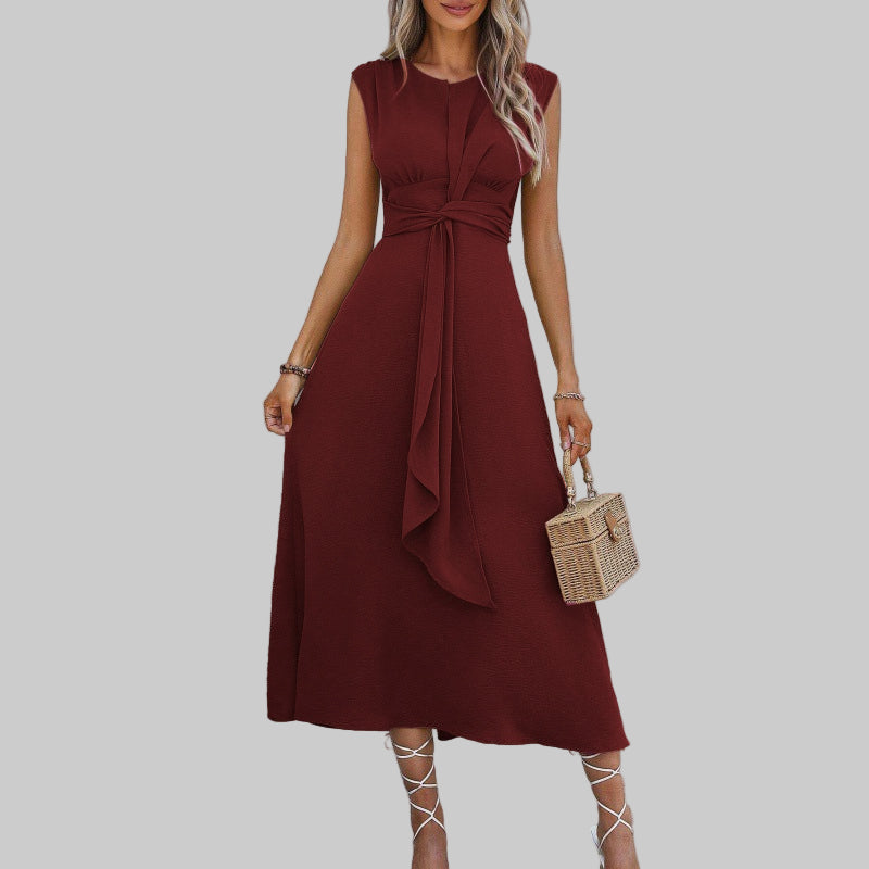 REESE - Elegant Sleeveless Round Neck Maxi Dress