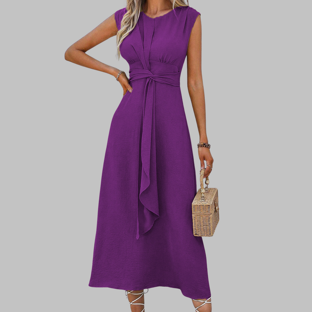 REESE - Elegant Sleeveless Round Neck Maxi Dress