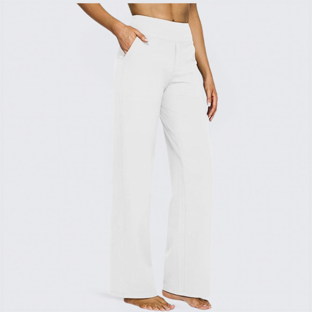 WHITNEY - Comfortable High-Waist Wide Leg Pants for Yoga and Outdoor Fun
