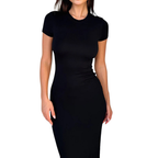 CELINA – Sleek Fitted Maxi Dress