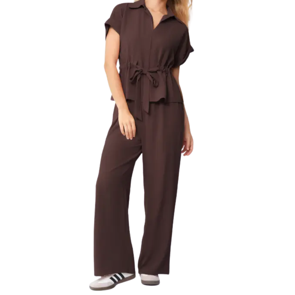 NELLE – Relaxed Collared Wide Leg Co-ord
