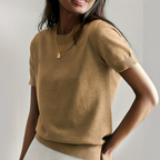 VIANCA - Casual Short Sleeve Crew Neck Top