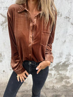 DAHLIA - Soft Velvet Shirt