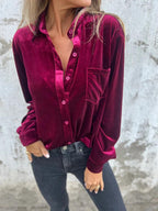 DAHLIA - Soft Velvet Shirt