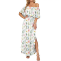 FLORENTINE – Floral Off-Shoulder Ruffle Maxi Dress