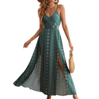 ZARA – Boho Print Backless Slit Dress
