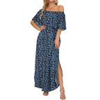 FLORENTINE – Floral Off-Shoulder Ruffle Maxi Dress