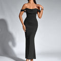 EUNOIA - Elegant Off Shoulder Backless Mermaid Dress
