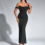 EUNOIA - Elegant Off Shoulder Backless Mermaid Dress