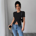 HATI - Relaxed Summer Short Sleeve Buttoned Top