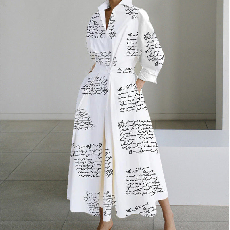SOFER - Elegant Front Wrap Collared Maxi Dress