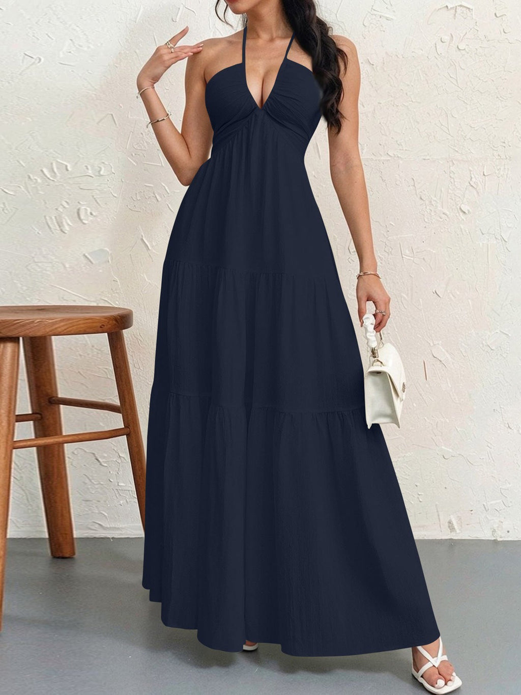 WALO - Casual Loose Fit Sleeveless Summer Maxi Dress