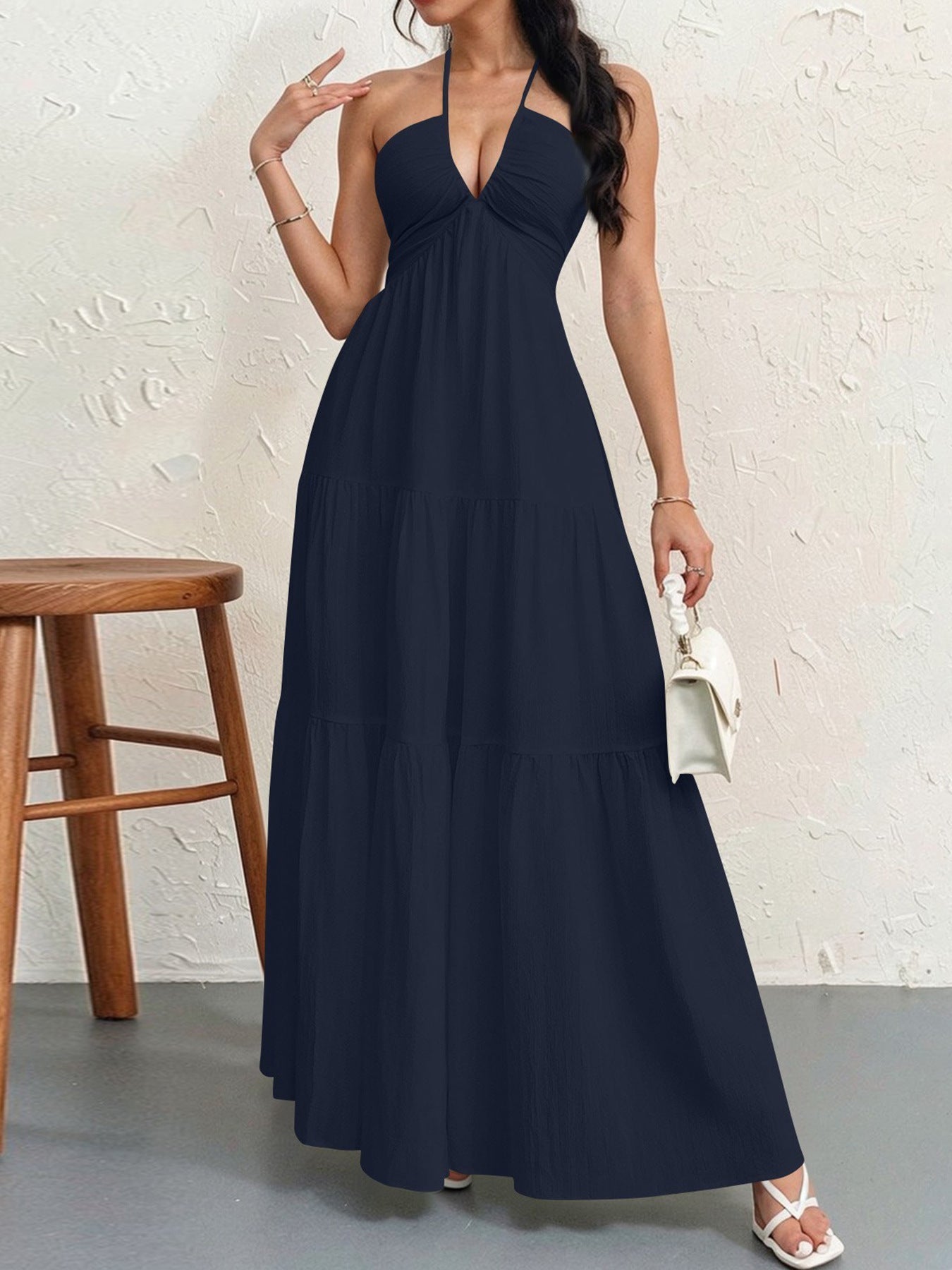 WALO - Casual Loose Fit Sleeveless Summer Maxi Dress