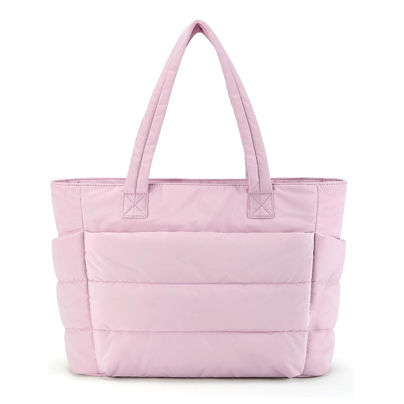 NADINE - Puffy Bubble Tote Bag for Women Quilted Laptop Shoulder Handbag