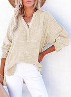 AYLA – Casual V-Neck Blouse