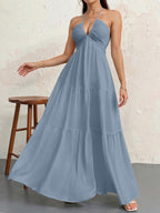 WALO - Casual Loose Fit Sleeveless Summer Maxi Dress