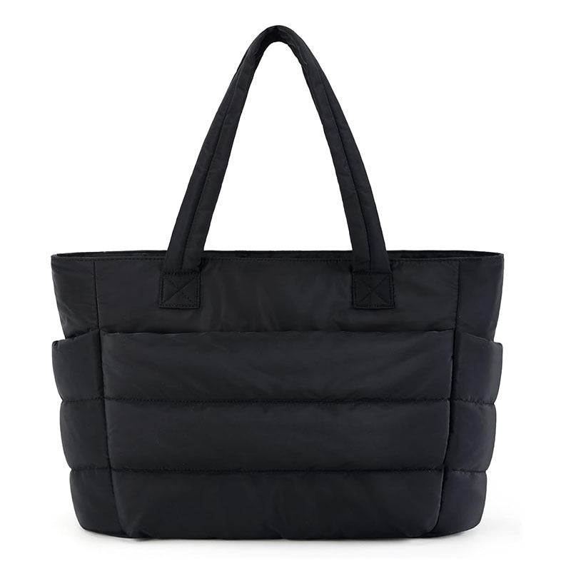 NADINE - Puffy Bubble Tote Bag for Women Quilted Laptop Shoulder Handbag