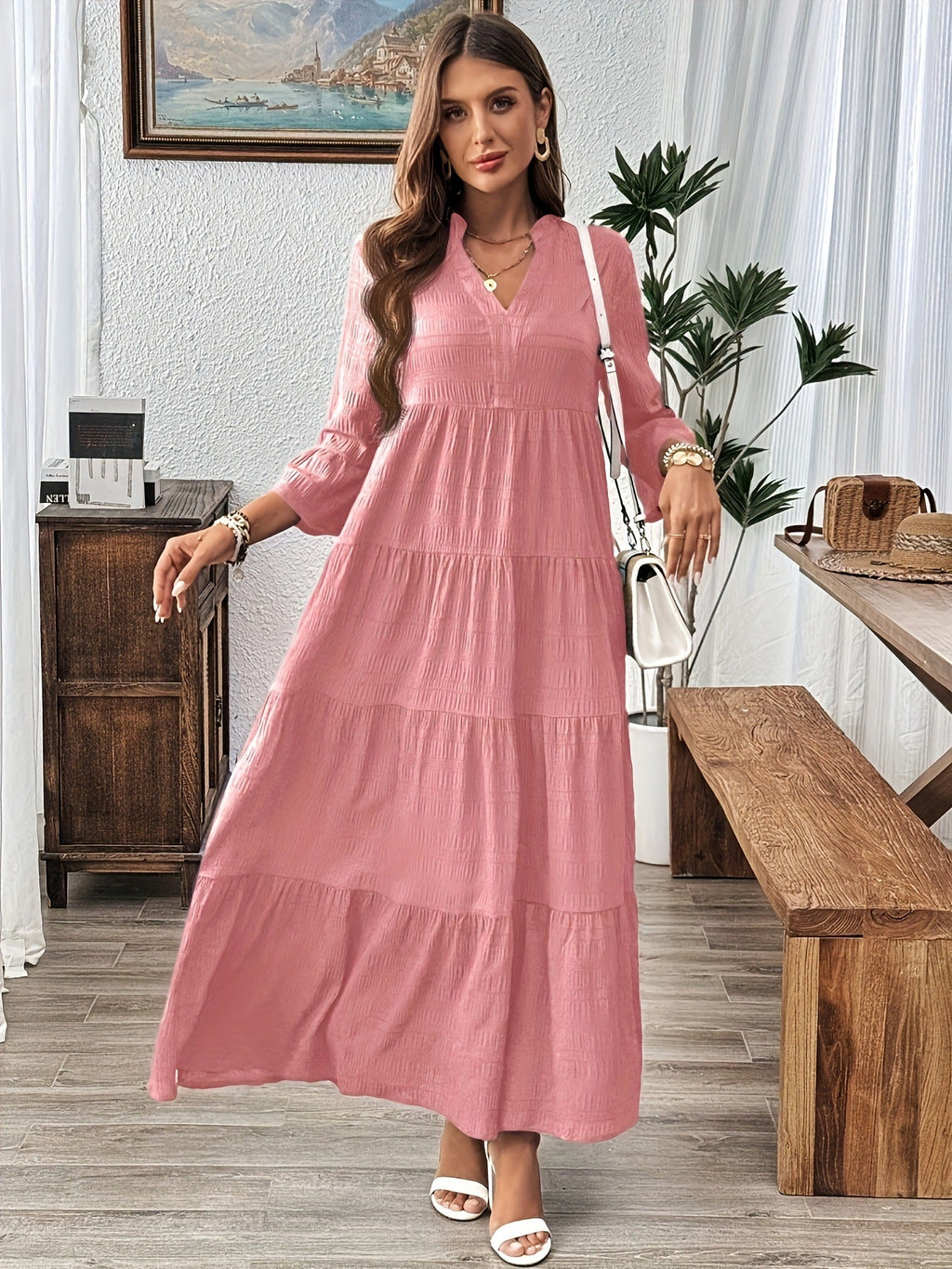 STELLA - Casual V-Neck Summer Maxi Dress