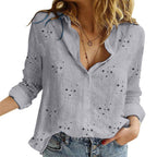 SANDRA – Classic Printed Blouse