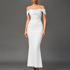 EUNOIA - Elegant Off Shoulder Backless Mermaid Dress
