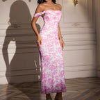 EUNOIA - Elegant Off Shoulder Backless Mermaid Dress
