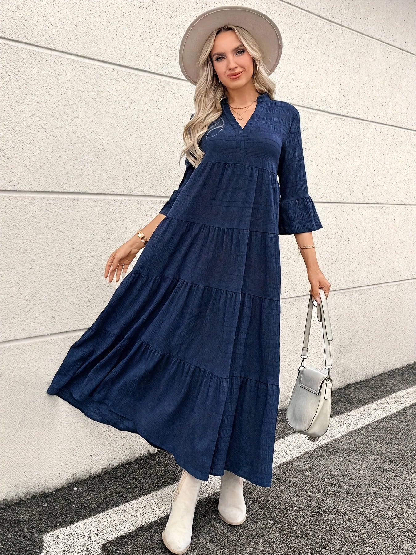 STELLA - Casual V-Neck Summer Maxi Dress