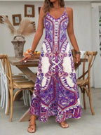 ROSARIO - Chic Summer Sleeveless Strap Maxi Dress