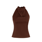 HENYA – Casual Sleeveless Summer Backless Top