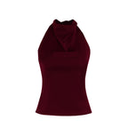 HENYA – Casual Sleeveless Summer Backless Top