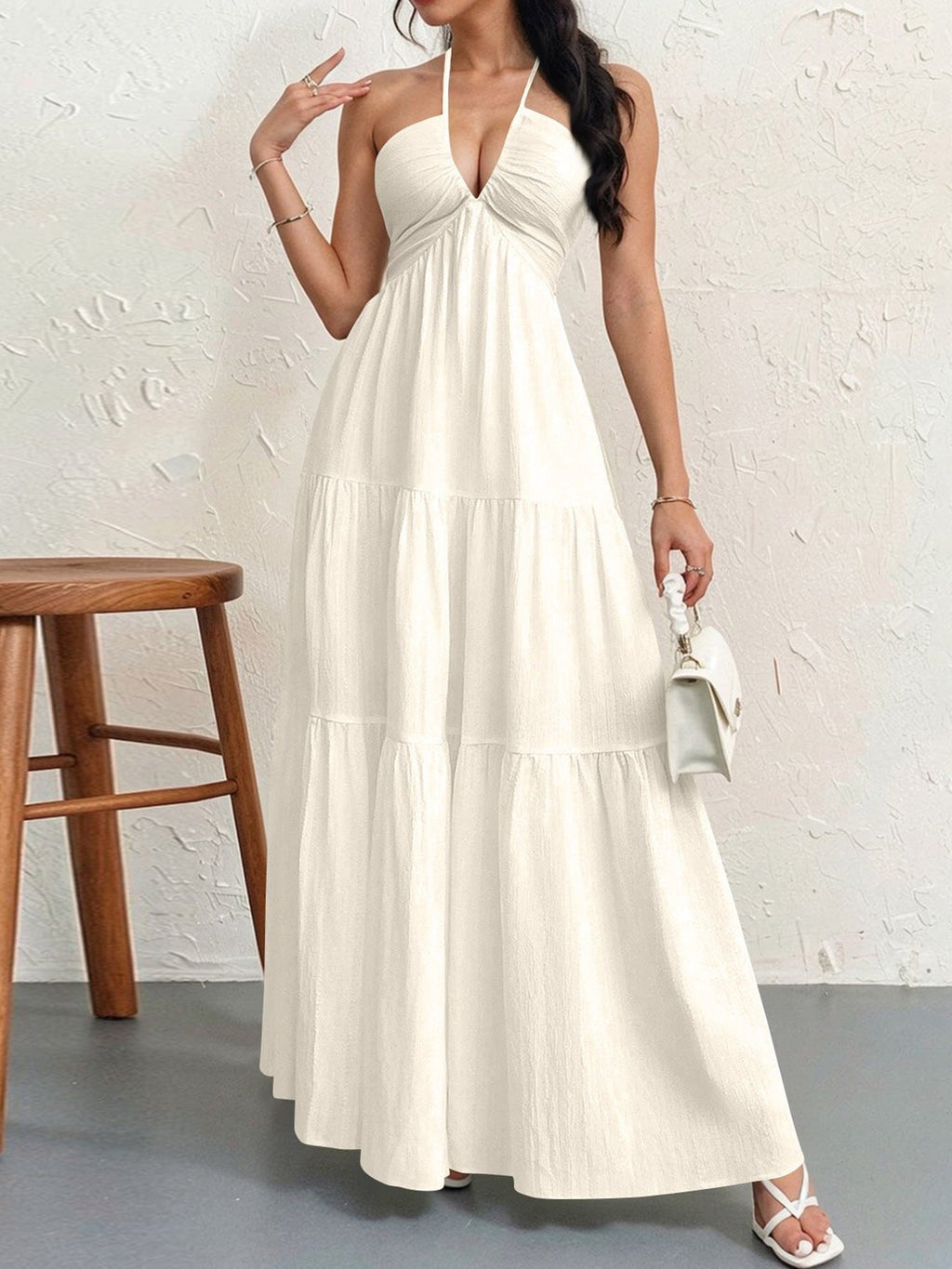 WALO - Casual Loose Fit Sleeveless Summer Maxi Dress