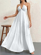 WALO - Casual Loose Fit Sleeveless Summer Maxi Dress