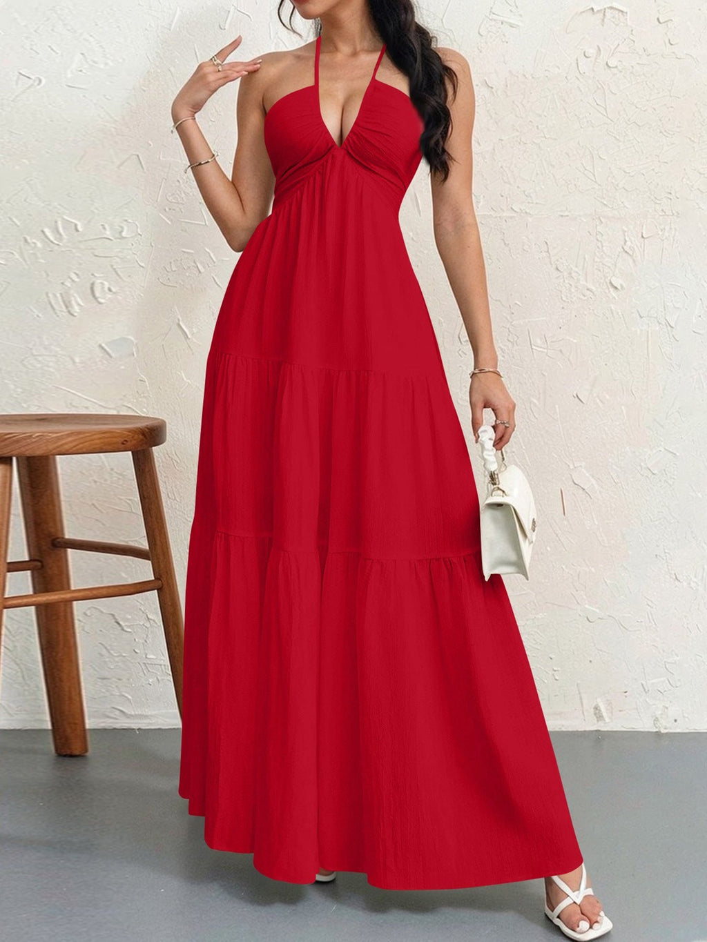 WALO - Casual Loose Fit Sleeveless Summer Maxi Dress