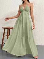 WALO - Casual Loose Fit Sleeveless Summer Maxi Dress