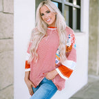 BAILEY – Lightweight Patchwork Batwing Top