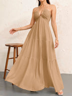 WALO - Casual Loose Fit Sleeveless Summer Maxi Dress