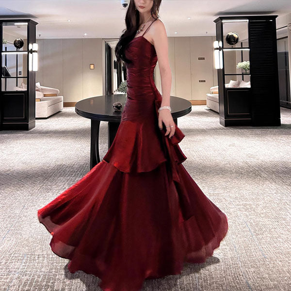 VIANNE - Glamorous Ruffled Maxi Dress