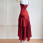 VIANNE - Glamorous Ruffled Maxi Dress