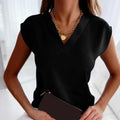 MAELYN – Sleek V-Neck Blouse
