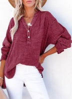 AYLA – Casual V-Neck Blouse