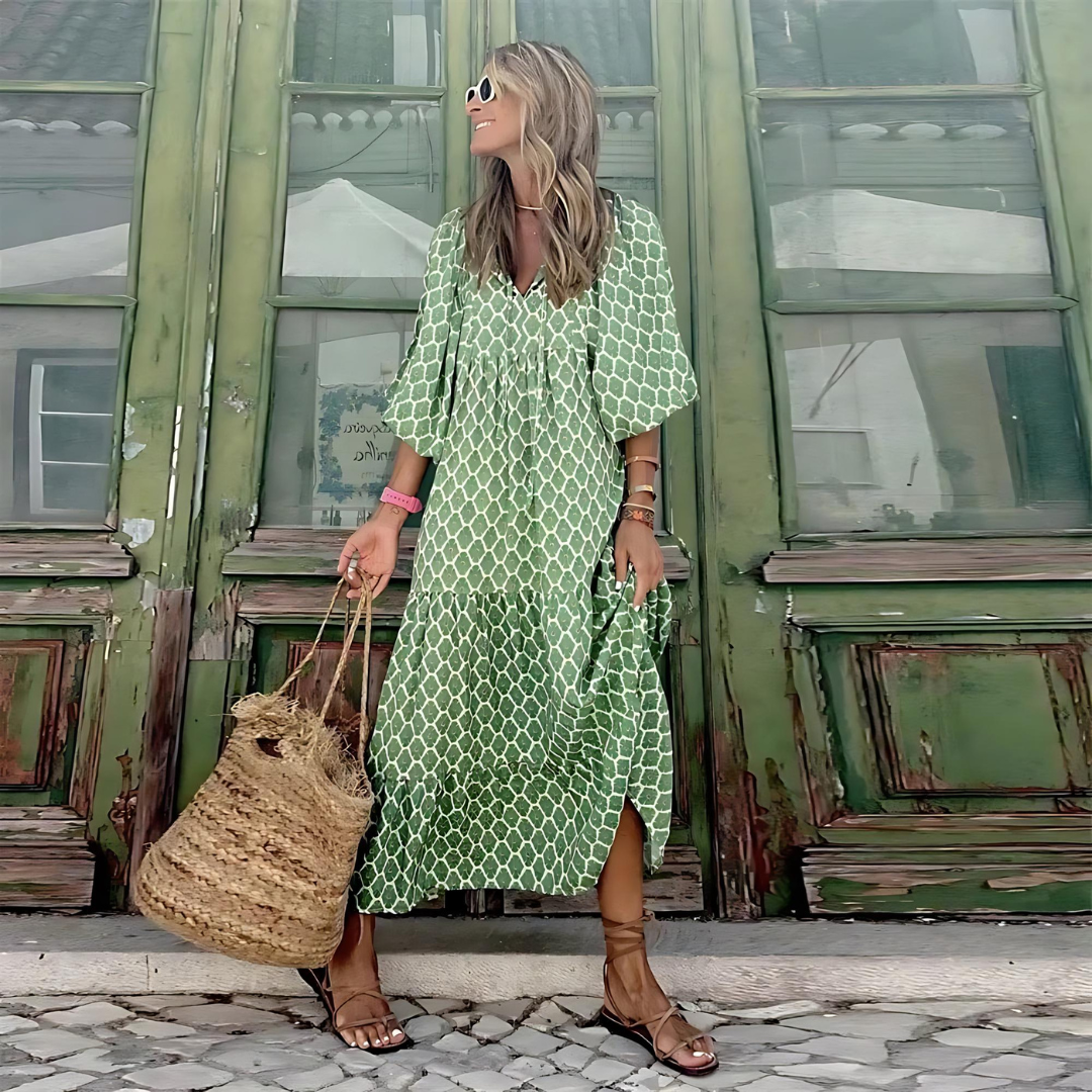 SABINE - Boho Chic Maxi Dress