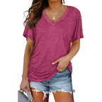 EILY - Classic V-Neck Loose Fit Shirt