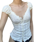 GLACY – Chic Floral Lace Corset Top
