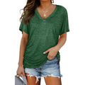 EILY - Classic V-Neck Loose Fit Shirt