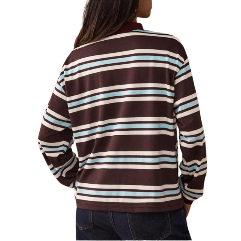 AIKO – Refined Striped Long Sleeve Top
