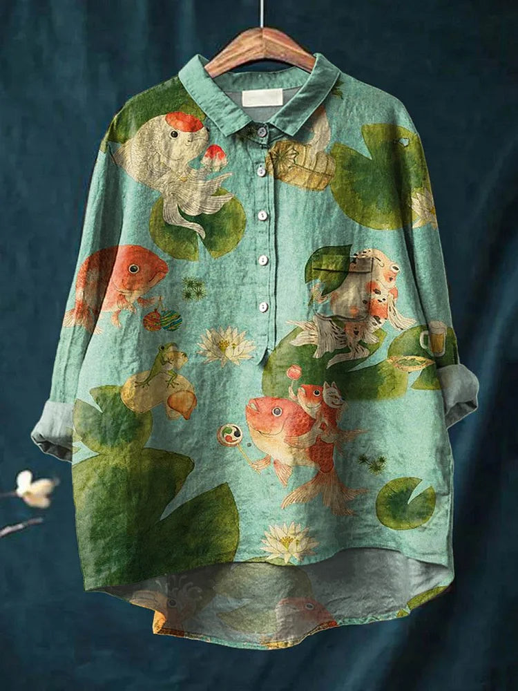 CLAUDIA - Fish Art Shirt
