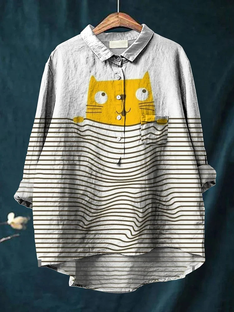 AMARI - Cat Art Shirt