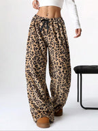 AMBER - Comfortable Plaid Straight Pants for Cold Weather Wear