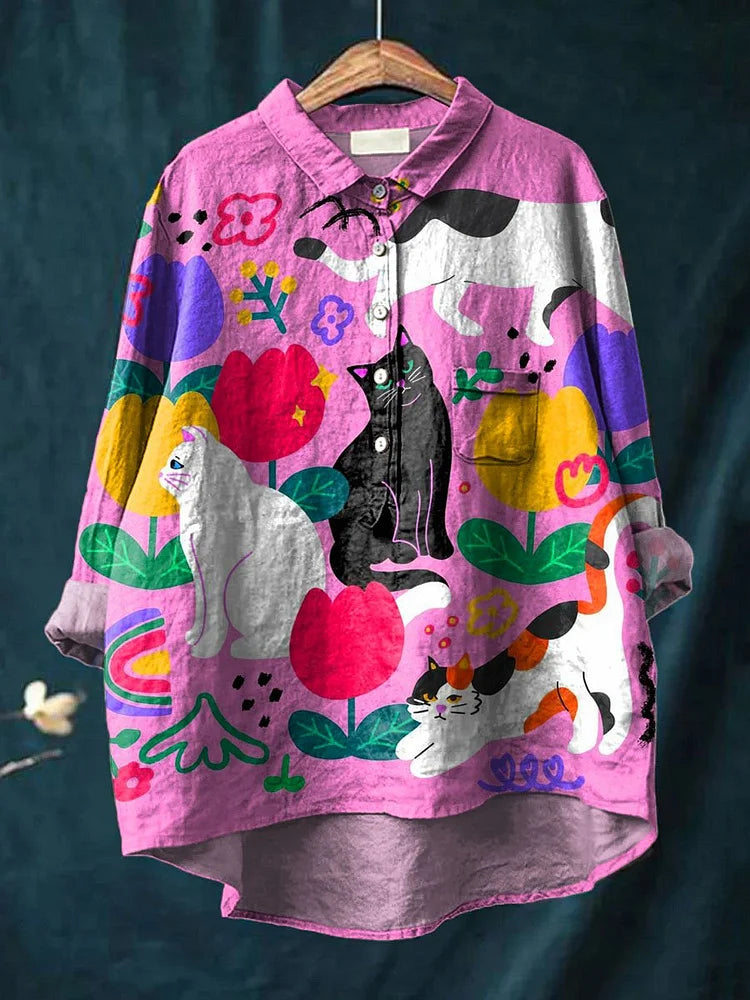 AMARI - Cat Art Shirt