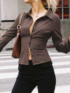 RACHEL - Stylish Button-Up Top